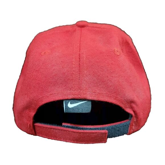 Vtg Nike Wool Blend Cap Hat Center Swoosh Spellout VTG 90s Hip Hop Skater Y2K - Picture 2 of 8